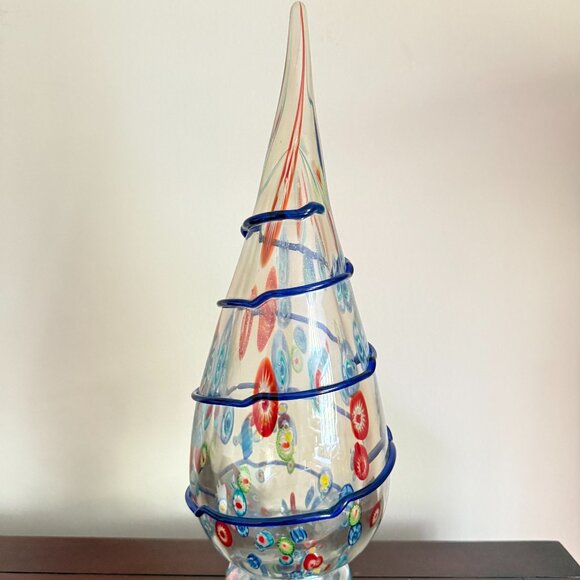 Large Vintage Murano Millefiori Glass Christmas Tree - Picture 2 of 12